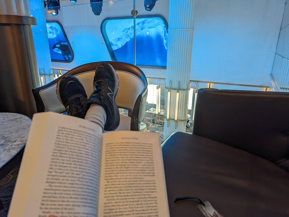 #distractions "Cruises are party places. How could I write in that?"