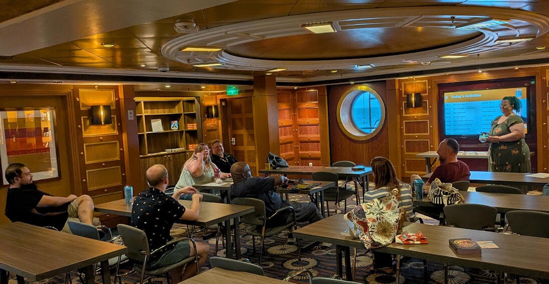 Pitching in the Ship's Library